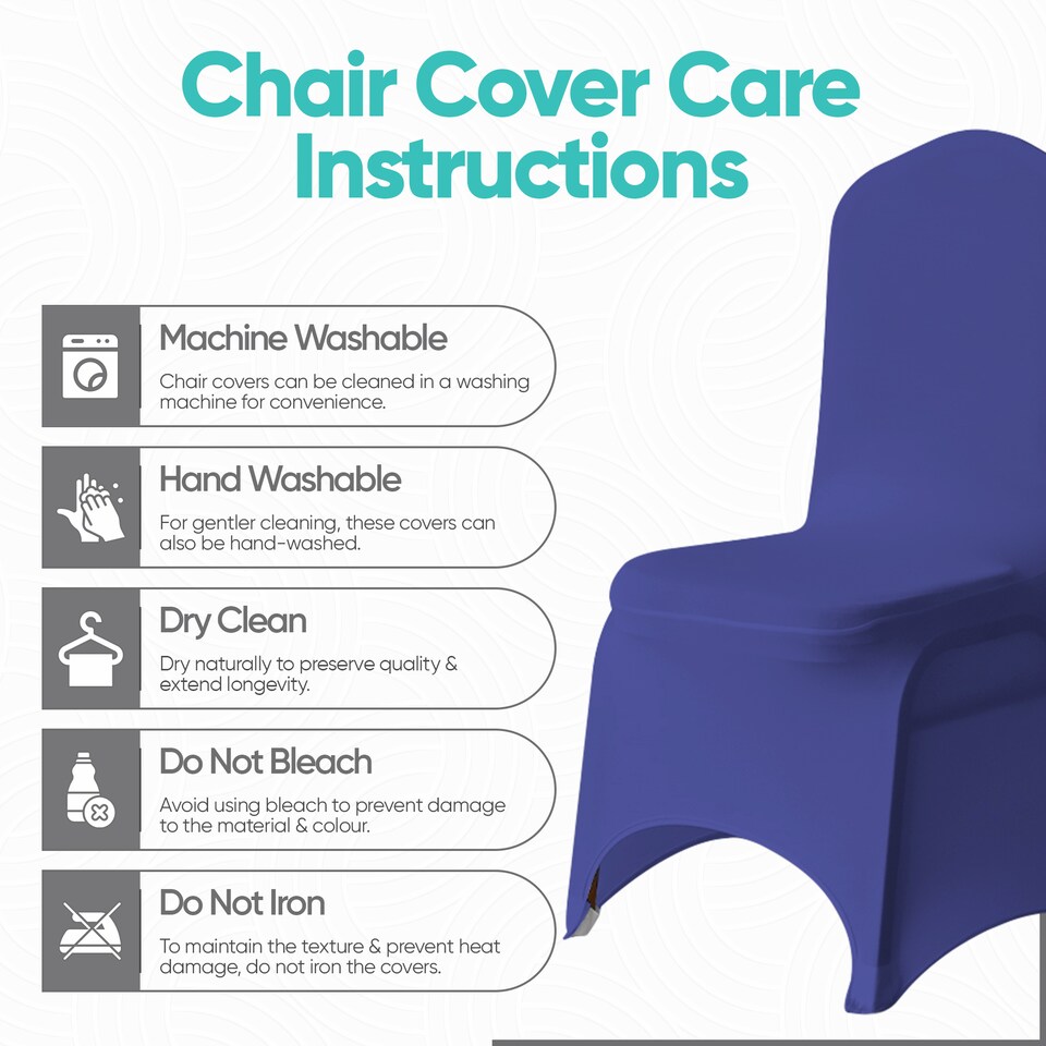 image 1 of Chair Cover Spandex Polyester Stretch Fabric Dining Slipcovers - 10pcs