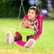 image 8 of The Magic Toy Shop Pink Toddler Swing Chair Adjustable Kids Outdoor Playground Swing Seat