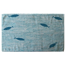 Waves & Fish (Kitchen Towel)