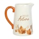 image 1 of Ceramic Hello Autumn Flower Jug Vase - 18cm