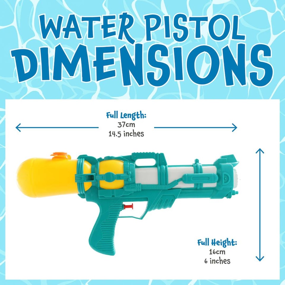 image 1 of Water Shooter for Kids Summer Blaster - Medium Water Blaster 15" x 6"/37cm x 16cm - Kids Water Shooter – Swimming Pool & Beach Party Water Blaster for Summer Fun