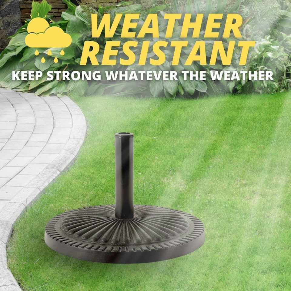 image 1 of Marco Paul  Heavy Duty Garden Parasol Umbrella Base Black