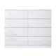 image 1 of FWStyle Stora 8 Drawer Wide 4+4 Chest Of Drawers - White Gloss Front