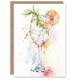 image 1 of Gin Tonic Cocktail Rosemary Watercolour Him Her Birthday Card