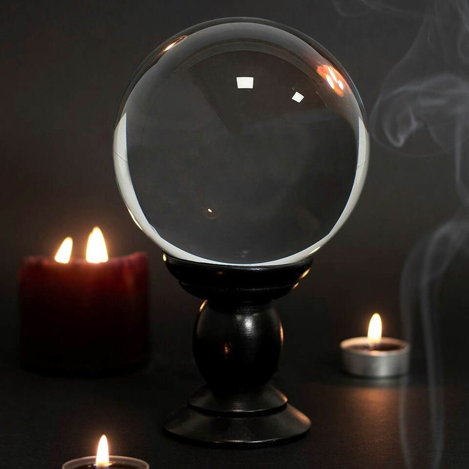 image 1 of Something Different Crystal Ball - Clear - 20cm x 13cm x 13cm