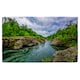 image 1 of River in mountain forest landscape Designer Bath Towel | Multi