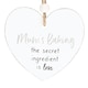 image 3 of Something Different Mum´s Baking Secret Ingredient Hanging Sentiment Sign - White - One Size