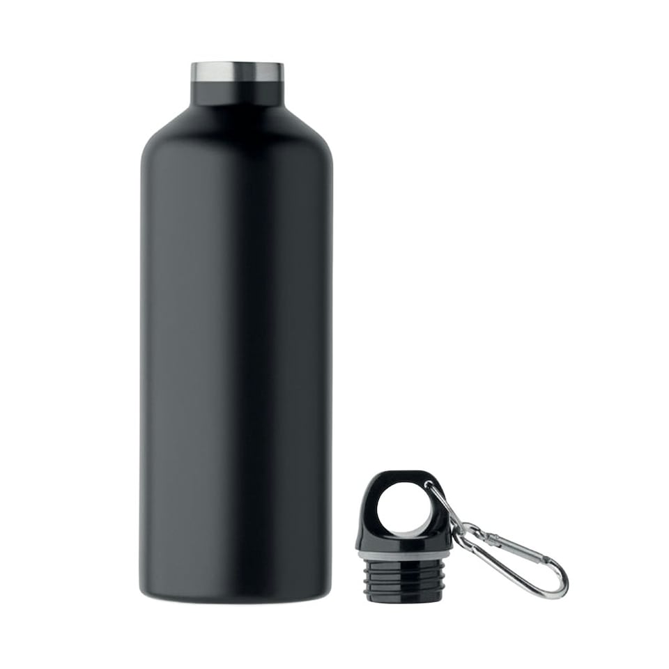 image 1 of MidOcean Carabi Double-Walled 500ml Bottle - Black - One Size Black | One Size