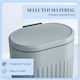 image 5 of HOMCOM Pedal Bin, Metal Kitchen Bin with Soft-close Lid Grey | 20L