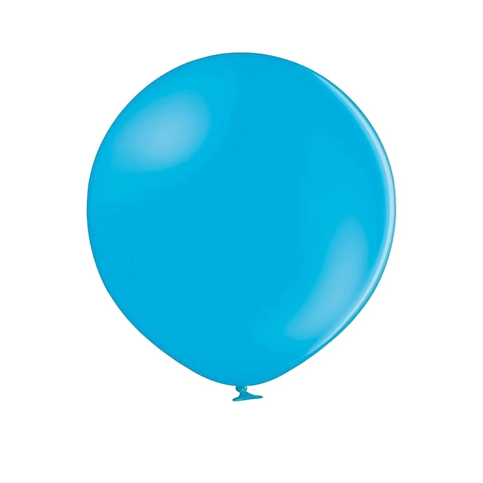Belbal Plain Balloons - Pastel Cyan - One Size