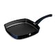 image 1 of Blaumann Cookware Frying Grill Pots Pan Saucepan Casserole Soft Touch Handle Lid | Black | Aquamarine | 26cm Ribbed Grill Pan - 2L