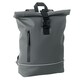 image 3 of MidOcean Laptosa Roll Top PU Laptop Backpack - Stone Grey - One Size Black