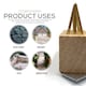 image 4 of Patio Weed Remover Brush Replacement Heads with Brass Bristles and Scraper - Pack of 5