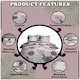 image 2 of VELVETIO Aster Geo Complete Duvet Cover Set with Fitted Sheet Breathable Bedding Quilt Pink | Single