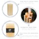 image 2 of Nicola Spring Square Vanilla Pillar Candles - 110 Hours - Cream - Pack of 3 | Cream | Beige