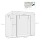 image 7 of Outsunny 200x76x168cm Walk-in Garden Greenhouse Plant Warm House