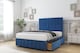 image 3 of Sloomy Langston Navy Plush Divan Bed With Mattress 2 Drawers Footend With 54" Floor Standing Headboard & 12" Matching Footboard 6' Super King | Blue | Navy | Super King | 1