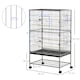image 7 of PawHut Large Bird Cage Budgie Cage for Finch Canaries Parrot with Stand Grey