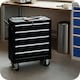 image 8 of Tool Chest - with wheels, 5 drawers, central locking system Black | Black