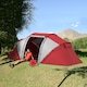 image 2 of Outsunny 4 Person Camping Tent Dome Family Travel Group Hiking Room Fishing