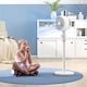 image 2 of HOMCOM Pedestal Fan, Powerful Air Circulator, 12 Inch Floor Standing Fan with 3 Speed Settings, Oscillating Function for Bedroom, Home and Office, White
