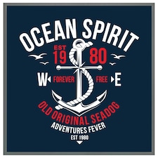 Ocean spirit (Picutre Frame) Grey | M