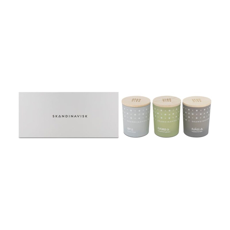image 1 of Skandinavisk Explore Mini Scented Candle Set 3 x 65g N/A
