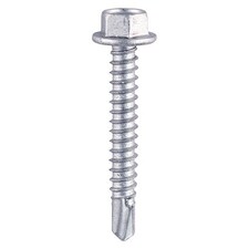 Timco - Metal Construction Light Section Screws - Hex - Self-Drilling - Zinc (Size 8 x 1/2 - 1000 Pieces)