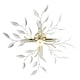 image 5 of Modern Brushed Gold Plated Branch Ceiling Light Fitting with Acrylic Leaves | Gold