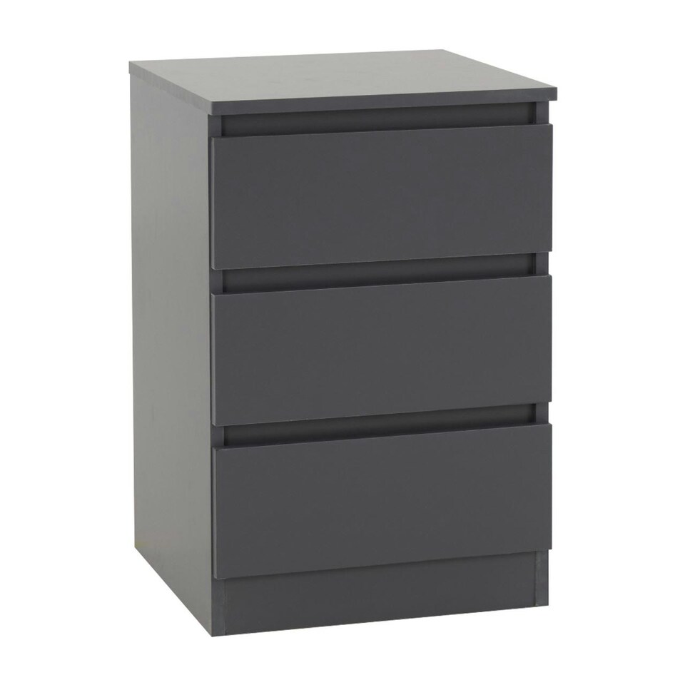 image 1 of Malvern 4 Piece Bedroom Set With 2 Door Double Wardrobe Grey