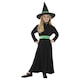 image 2 of Wicked Witch Black and Green Girls Fancy Dress Costume Kids Medium - Age 7-9