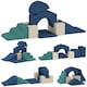 image 1 of AIYAPLAY Kids Soft Play Set, 7 Piece Foam Climbing Blocks, Dark Blue