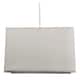 image 6 of Contemporary and Stylish Dove Grey Linen Fabric Rectangular Lamp Shade | Grey | Grey | 1
