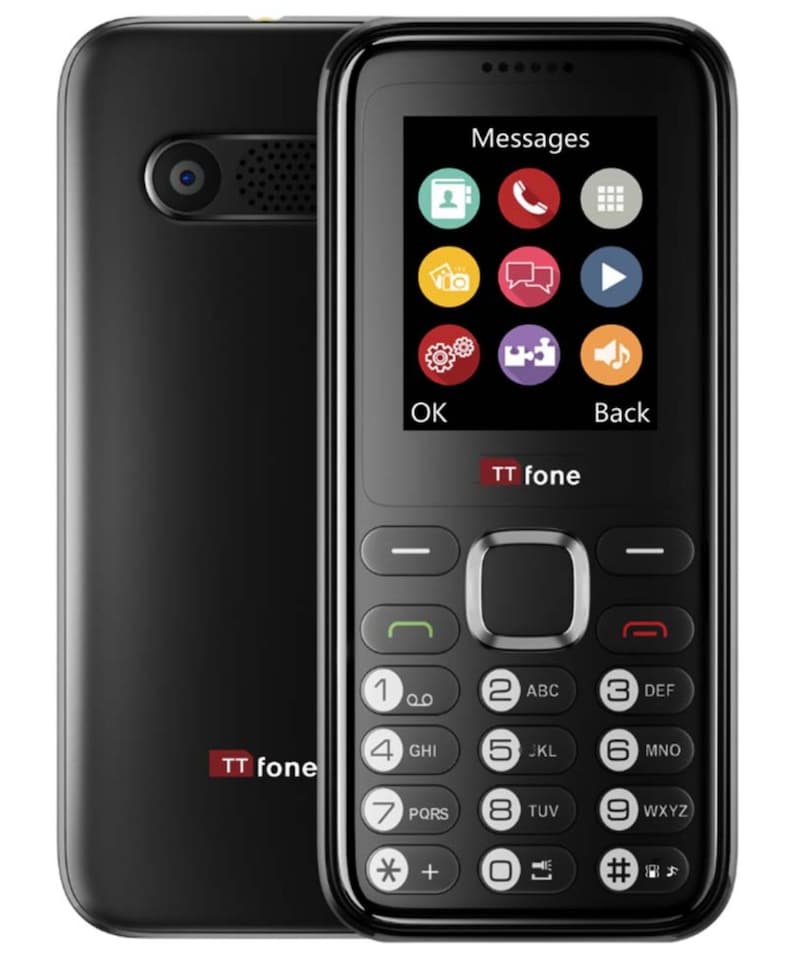 image 1 of TTfone TT150 Unlocked Basic Mobile Phone with Long Battery Life and Dual Sim Black