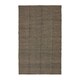 image 2 of Homescapes Black Geometric Jute Rug - 120 x 180 cm