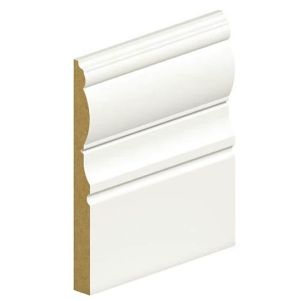 image 1 of PACK OF 15 (Total 15 Units) - Victorian Primed MDF Skirting - 18mm x 180mm - 4200mm Length