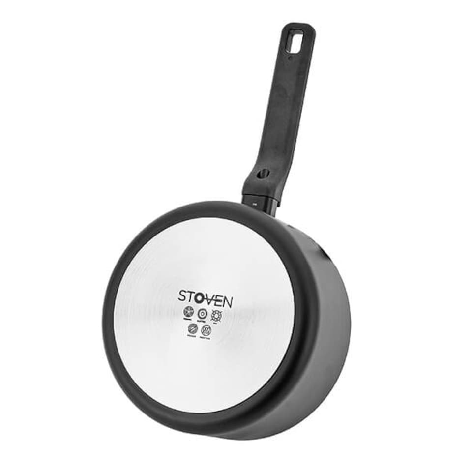 image 1 of Stoven Noir 4 Piece Saucepan Set with 20cm Frying Pan