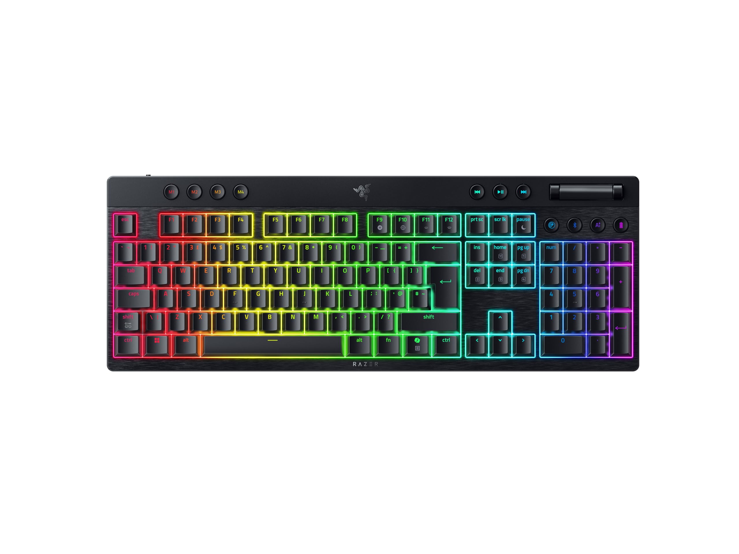 BlackWidow V4 Low-profile HyperSpeed - Wireless Low-profile Mechanical ...