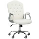 image 1 of Vinsetto Home Office Chair with Adjustable Height Tilt Function Cream White | Cream | White | One Size