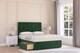 image 1 of Sloomy Highbury Emerald Plush Divan Bed With Mattress 2 Drawers Same Side With 26" Strutted Headboard 5' King | Green | Emerald | King | 1