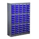 image 1 of Blue 75 Drawers Parts Cabinet Storage Unit