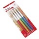 image 1 of Pack 4 Bristle Head And Chunky Plastic Body Artist Brushes