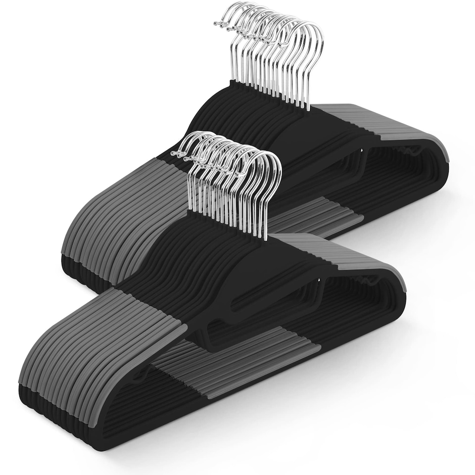 image 1 of Keplin Non-Slip Hangers, Durable, Slimline Design for Space Saving with 360 Degree Swivel