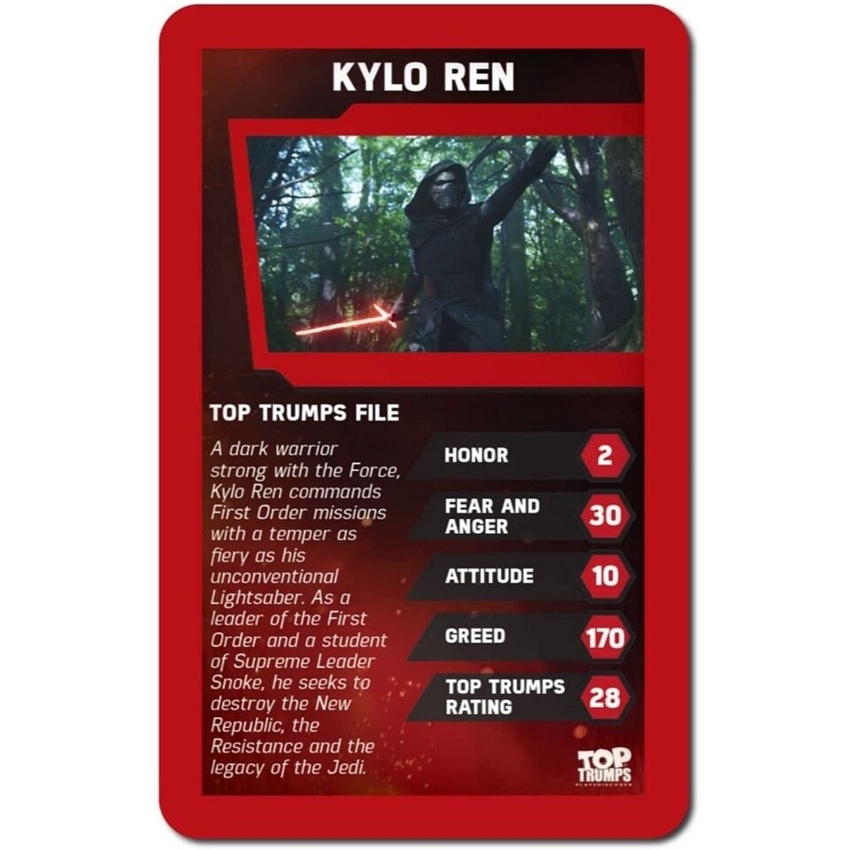 image 1 of Star Wars Episode VII: The Force Awakens Top Trumps Card Game