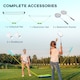 image 6 of SPORTNOW Portable Badminton Net Set with Volleyball Net, Rackets, Shuttlecocks