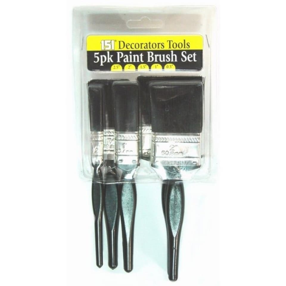 image 1 of 5 Piece Paint Brush Set