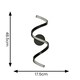image 6 of ValueLights Infinity Black Single Twist Integrated LED Wall Light