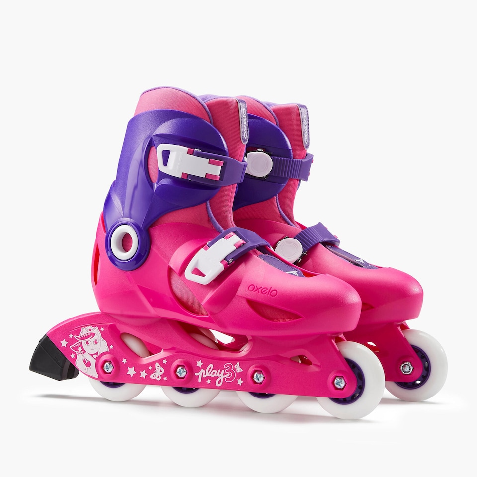 image 1 of Decathlon Kids' Inline Skates Pink - Play 3