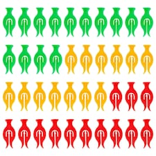 Ashley Plastic Storm Clothes Pegs - Multi - Pack of 40