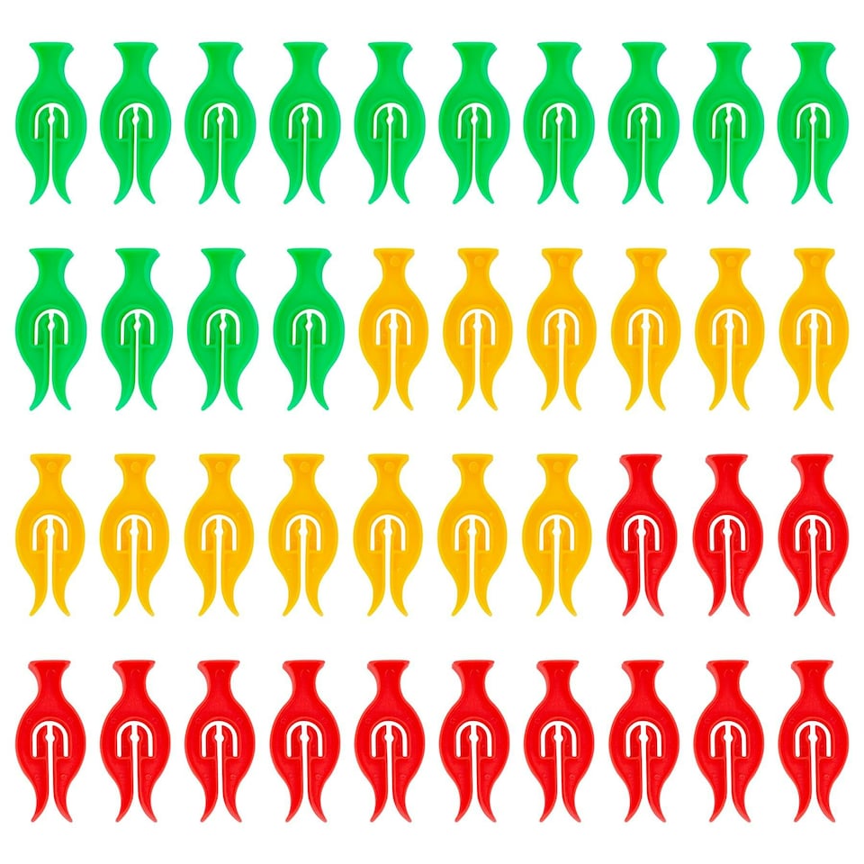 image 1 of Ashley Plastic Storm Clothes Pegs - Multi - Pack of 40
